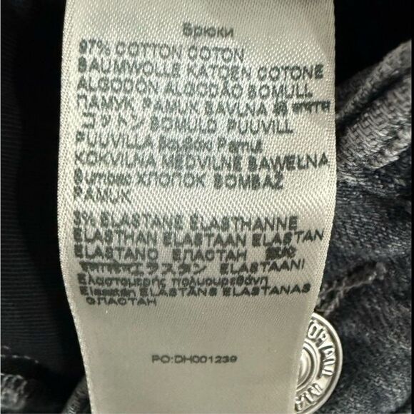 7 For All Mankind Gray Slim Straight Jeans STRETCH TEK SLIMMY IN AMPERSAND 31 - Picture 13 of 15